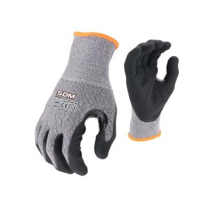 Cut Resisitant Foam Nitrile Gloves Reinforced Crotch