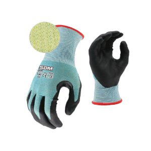 Cut Resistant Foam Nitrile Gloves Reinforced Crotch